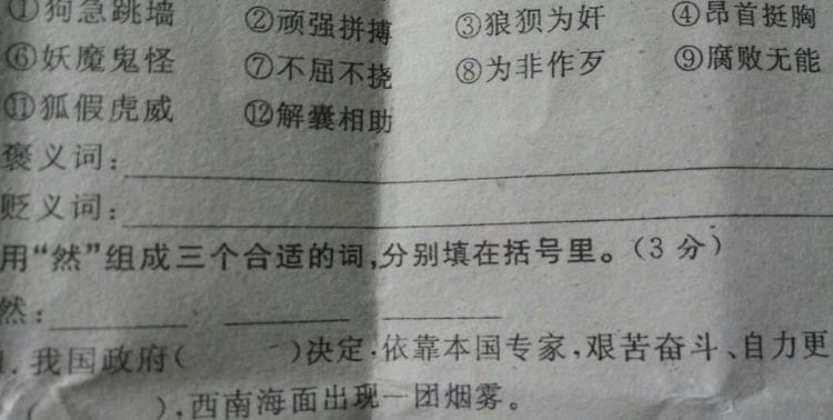 贬义词是什么意思