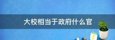 ​大校级别相当于地方什么级别,大校相当于政府什么官是什么级别