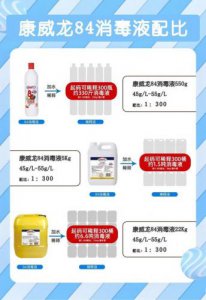 ​84消毒液配比使用方法(84消毒液配比浓度表1:100是什么意思)