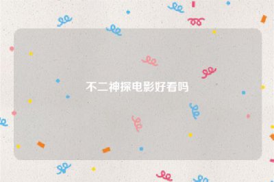 ​不二神探电影好看吗