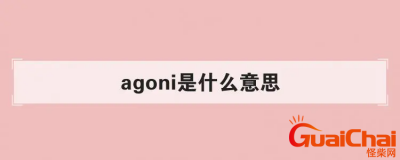 ​agoni的意思是什么  解释agoni的含义