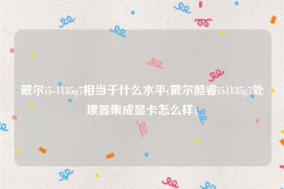 ​戴尔i5-1135g7相当于什么水平(戴尔酷睿i51135g7处理器集成显卡怎么样)