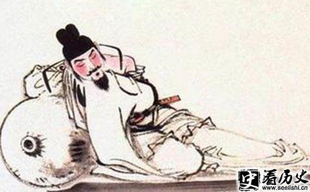李白喝酒图·