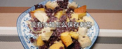 ​剩菜没有冰箱怎么保鲜储存 剩菜没有冰箱怎么保鲜存放