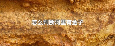 ​怎么才能知道河里有金 怎么判定河沙里有金子