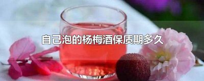 ​自己用杨梅泡酒保质期多长时间 自己泡杨梅酒保质期多长时间能喝