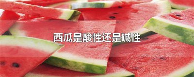 ​西瓜是酸性还是碱性的水果 西瓜是碱性的还是酸性的?