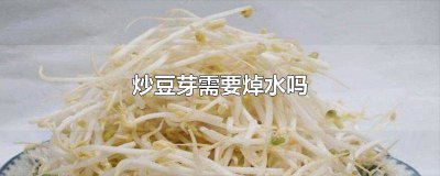 ​炒豆芽用开水焯吗 炒豆芽需要焯水不
