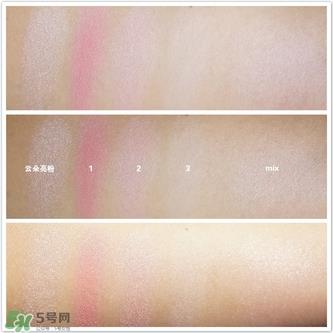 pola云朵腮红色号试色 pola腮红试色图