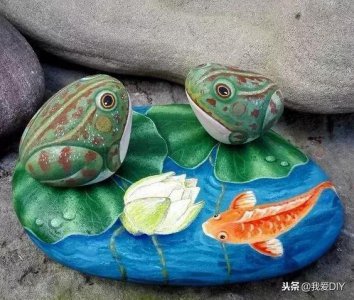 ​50多款创意石头绘画分享，别拦我了，我要去路边捡几块石头