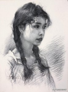​非常唯美的小姐姐人物肖像素描画，值得收藏学习